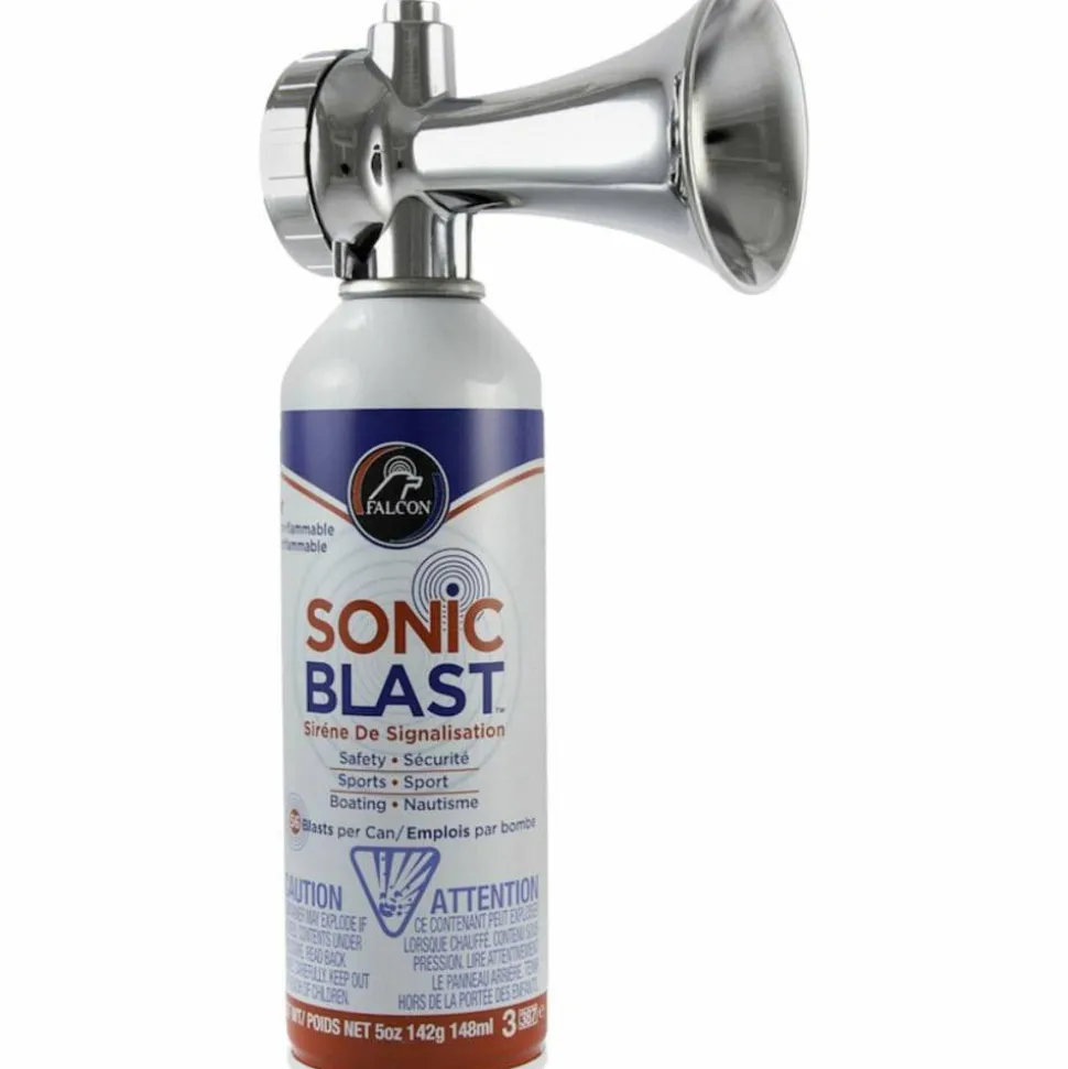 Falcon Sonic Blast Horn - 120 dB - Audible - Chrome