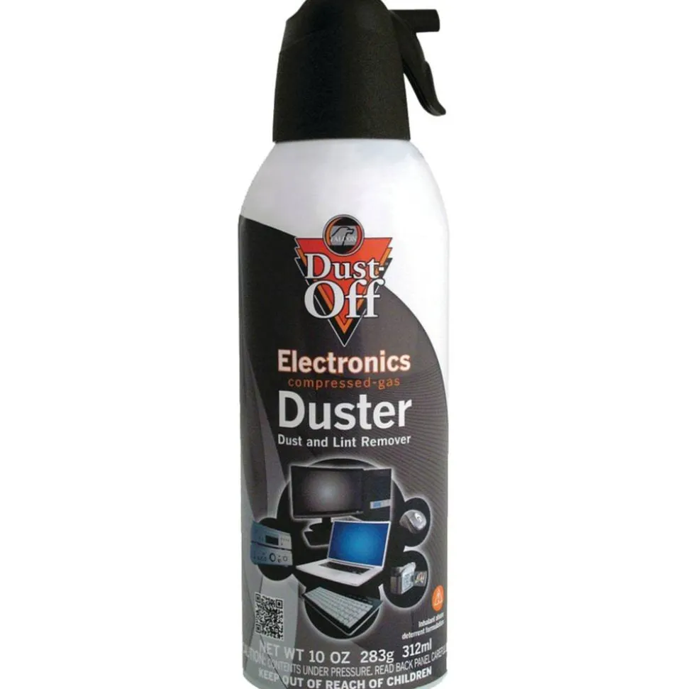 Falcon Safety Dust Off DPSXLRCP Compressed Gas, 10 Oz, Pack Of 12