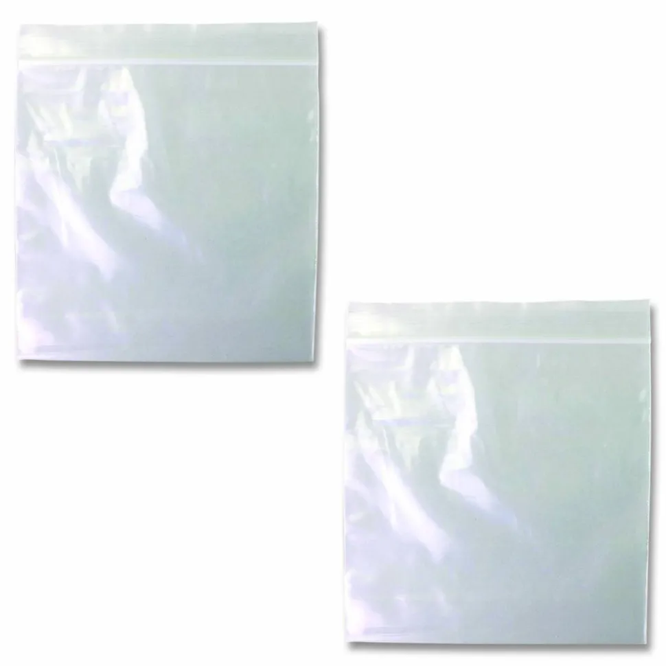 Fantapak Reloc Zippit Plastic Zipper Bags, 6" x 6", Clear, 1,000/Box