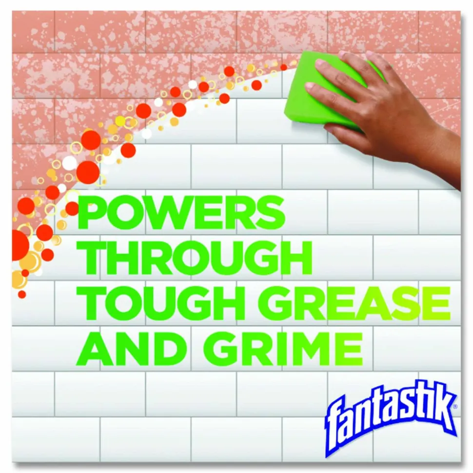 Fantastik Multi-Surface Disinfectant Degreaser, Herbal Scent, 32 oz Spray Bottle, 8/Carton