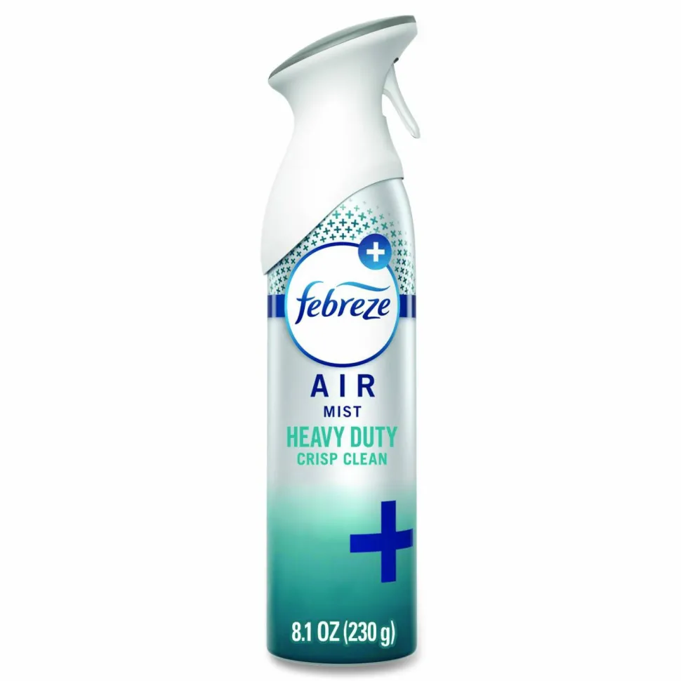 Febreze AIR, Heavy-Duty Crisp Clean, 8.1 oz Aerosol Spray, 6/Carton