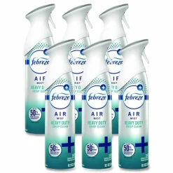 Febreze AIR, Heavy-Duty Crisp Clean, 8.1 oz Aerosol Spray, 6/Carton