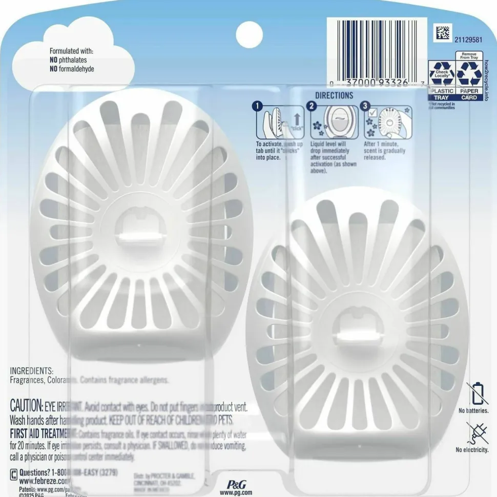 Febreze Linen/Sky Small Spaces - 2/pk- 6pk/ Carton