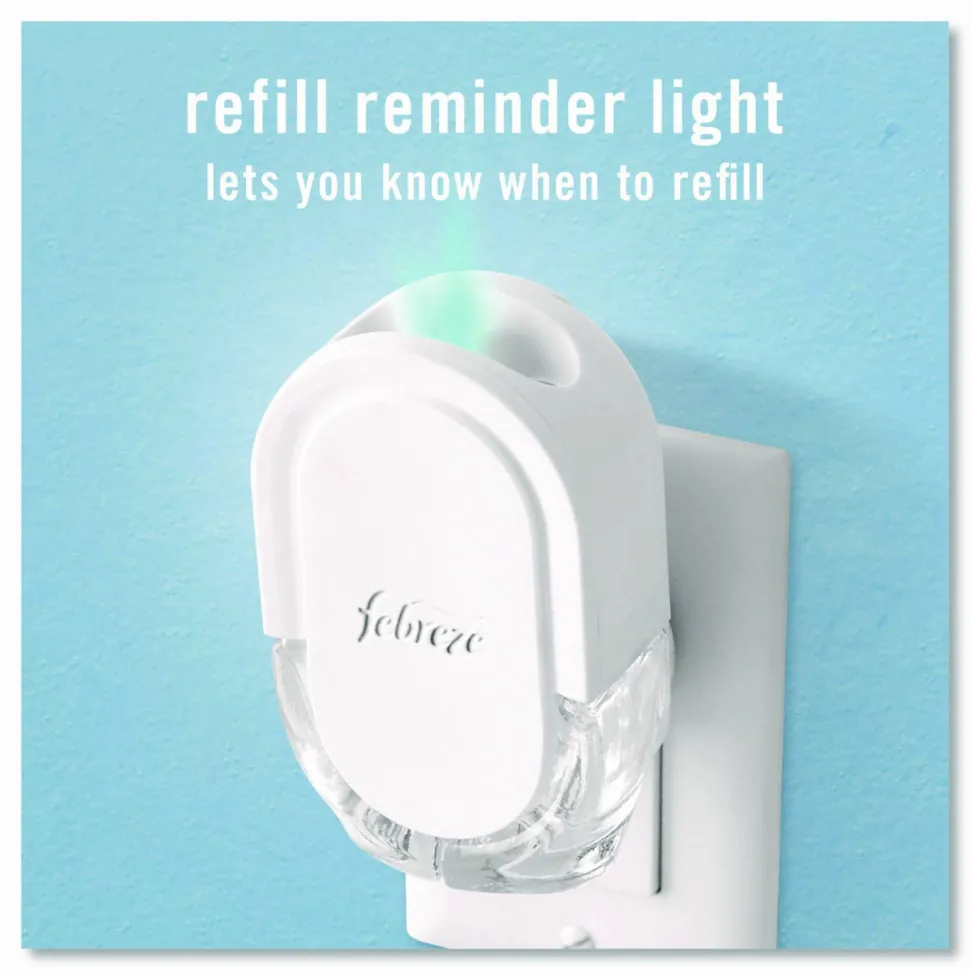 Febreze PLUG Air Freshener Refills, Mountain/Ocean/Rainforest, 2.63 oz, 3/Pack, 6 Packs/Carton