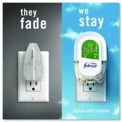 Febreze PLUG Air Freshener Refills, Mountain/Ocean/Rainforest, 2.63 oz, 3/Pack, 6 Packs/Carton
