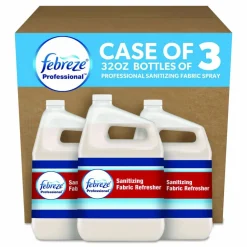 Febreze Professional Sanitizing Fabric Refresher, Light, 1 gal Bottle, Ready to Use, 3/Carton