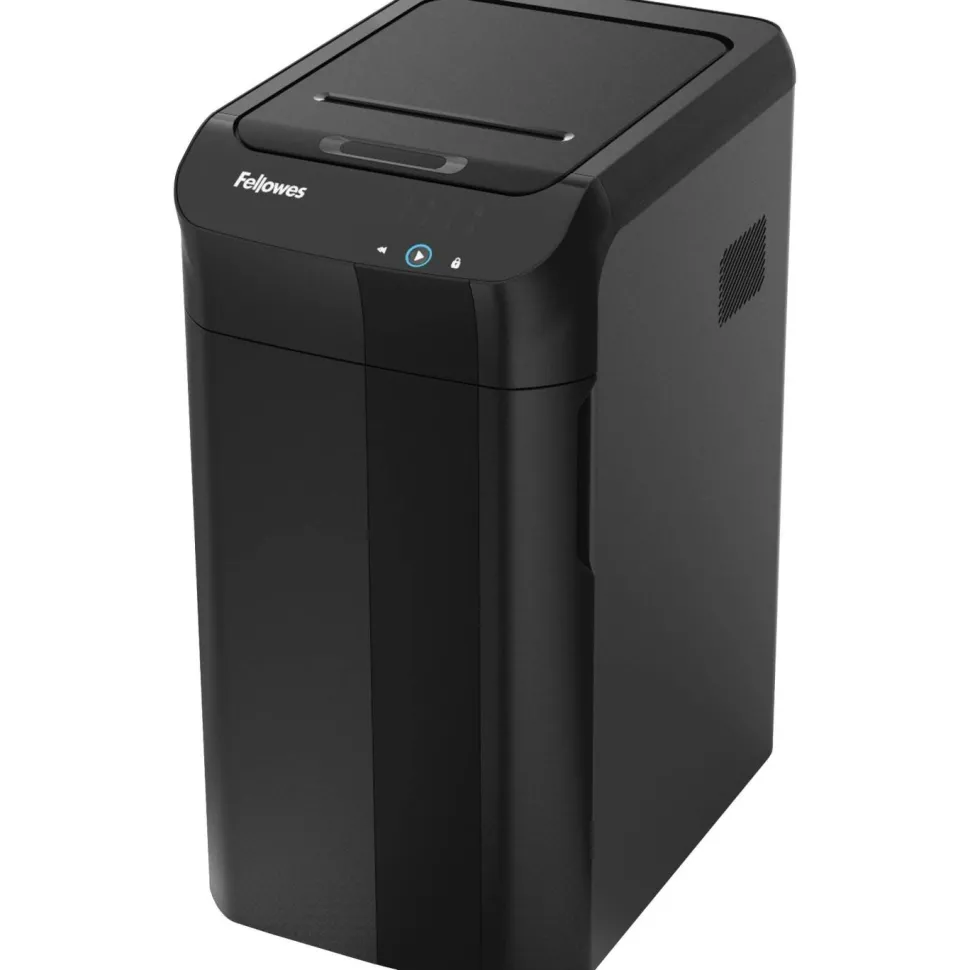 Fellowes AutoMax 350C Auto Feed Cross-Cut Shredder, 350 Auto/12 Manual Sheet Capacity