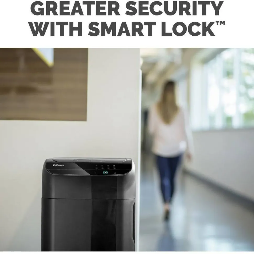 Fellowes AutoMax 350C Auto Feed Cross-Cut Shredder, 350 Auto/12 Manual Sheet Capacity