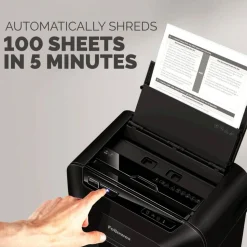 Fellowes AutoMax 100MA Micro-Cut Shredder, 100 Auto/ 10 Manual Sheet Capacity