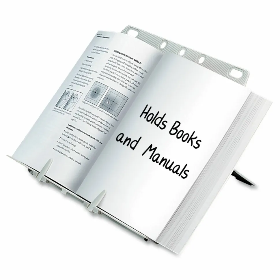 Fellowes BookLift Copyholder, Holds Up to 350 Legal Size Sheets, Plastic, Platinum