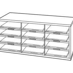 Fellowes 12-Compartment Desktop Organizer, 12 15/16