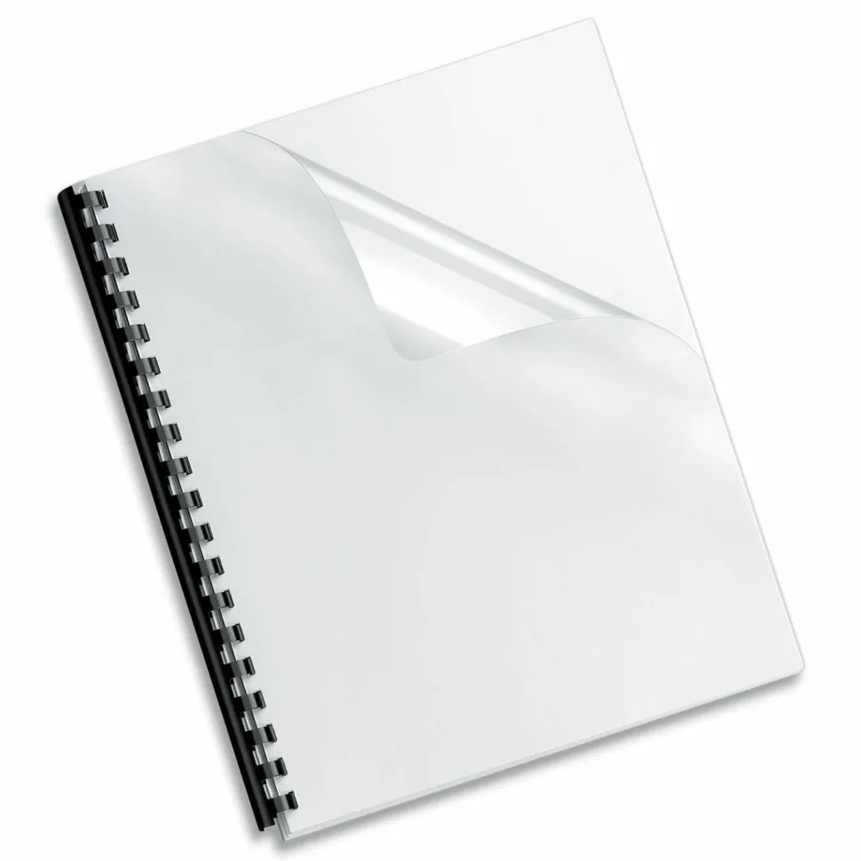 Fellowes Crystals Clear Pre-punched Binding Covers - 11"x8.5"x 0.1" Depth - - 5293701
