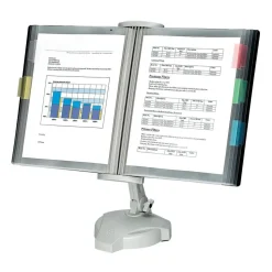 Fellowes Desktop Reference Rack, Platinum