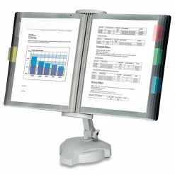 Fellowes Desktop Reference Rack, Platinum