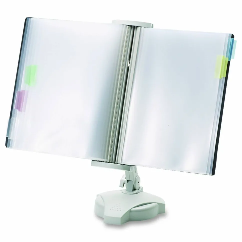 Fellowes Desktop Reference Rack, Platinum