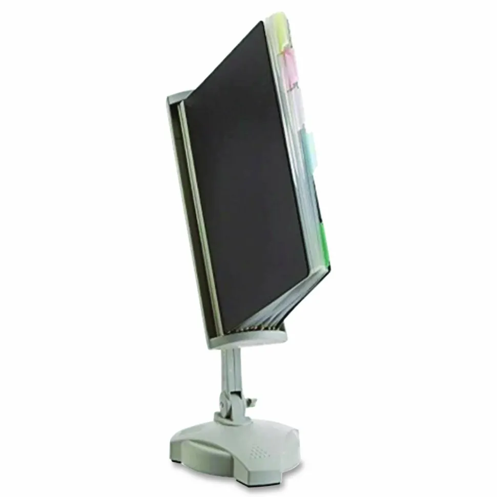 Fellowes Desktop Reference Rack, Platinum