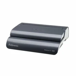 Fellowes E 500 Electric Comb Binding Machine With Starter Kit, Silver/Black