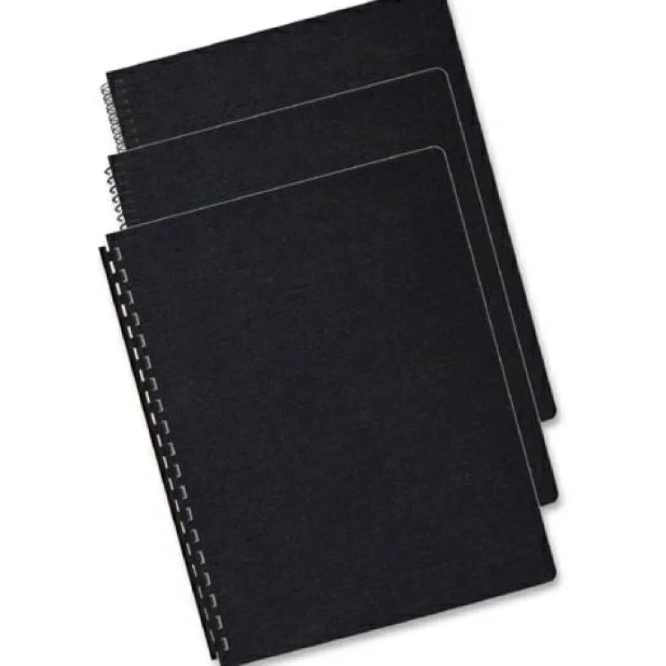 Fellowes ExecutivePresentation Covers, 11.3" x 8.8" x 0.1", Black, Pack Of 50