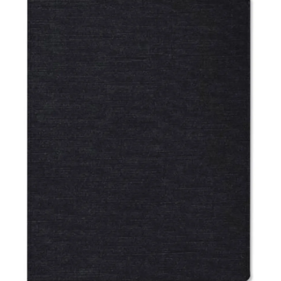 Fellowes ExpressionsLinen Presentation Covers, 8 1/2" x 11" x 0.1", Black, Pack Of 200