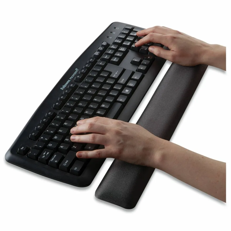 Fellowes Gel Wrist Rest, Graphite