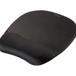 Fellowes Gel Wrist Rest/Mouse Pad, Fabric, Black