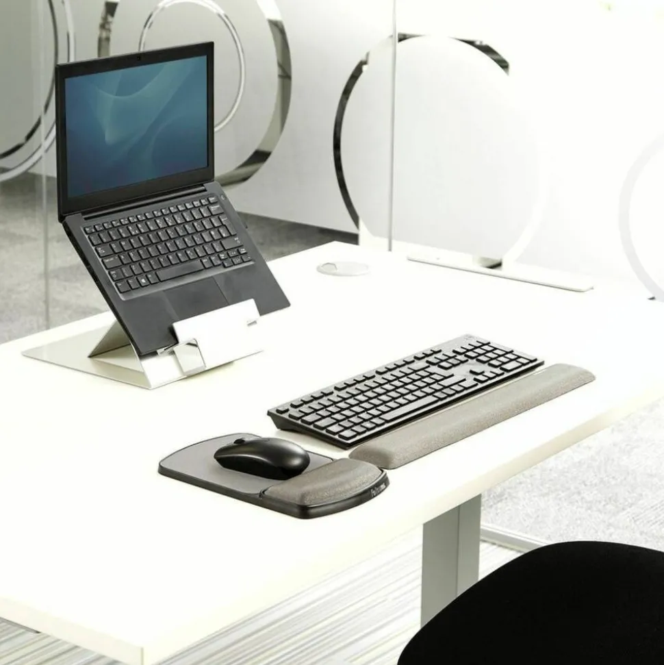 Fellowes Gel Wrist Rest/Mouse Pad, Graphite