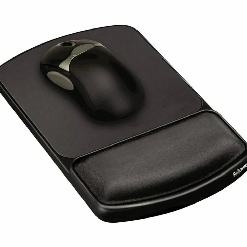 Fellowes Gel Wrist Rest/Mouse Pad, Graphite