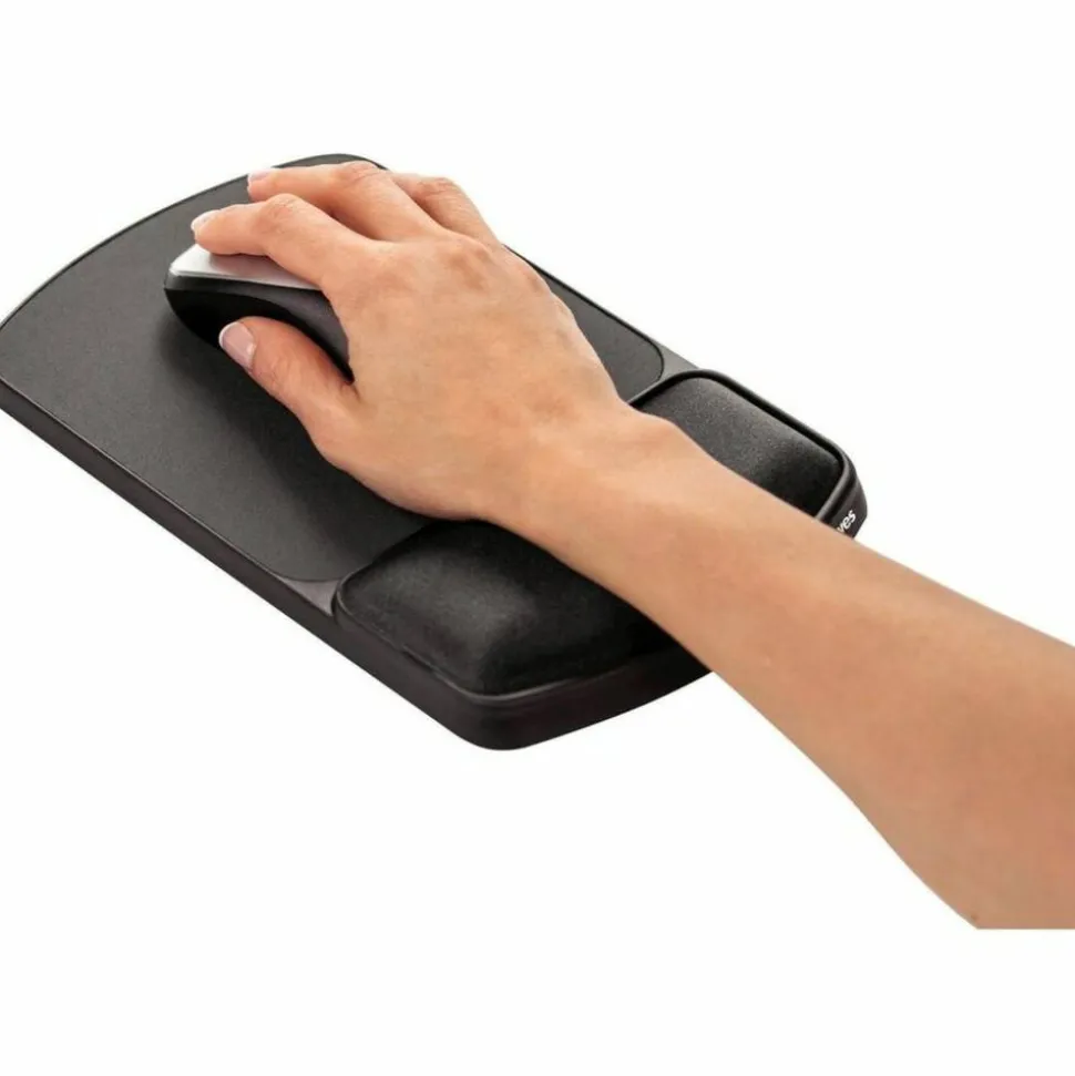 Fellowes Gel Wrist Rest/Mouse Pad, Graphite