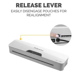 Fellowes Halo 125 Thermal Laminator With 25 ImageLast Pouches, 12-1/2