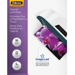 Fellowes ImageLast Thermal Laminating Pouches, UV Protection, 9