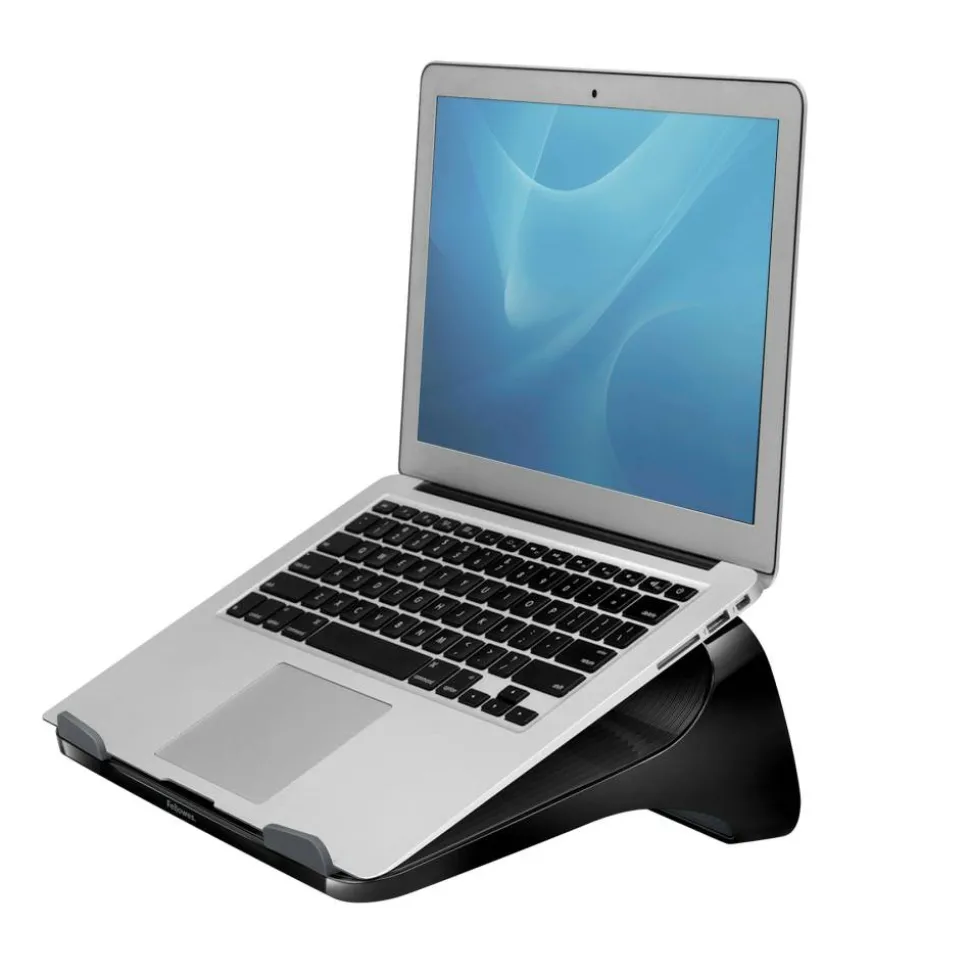 Fellowes I-Spire Series Laptop Lift, 4 1/4"H x 13 1/4"W x 9 3/8"D, Black