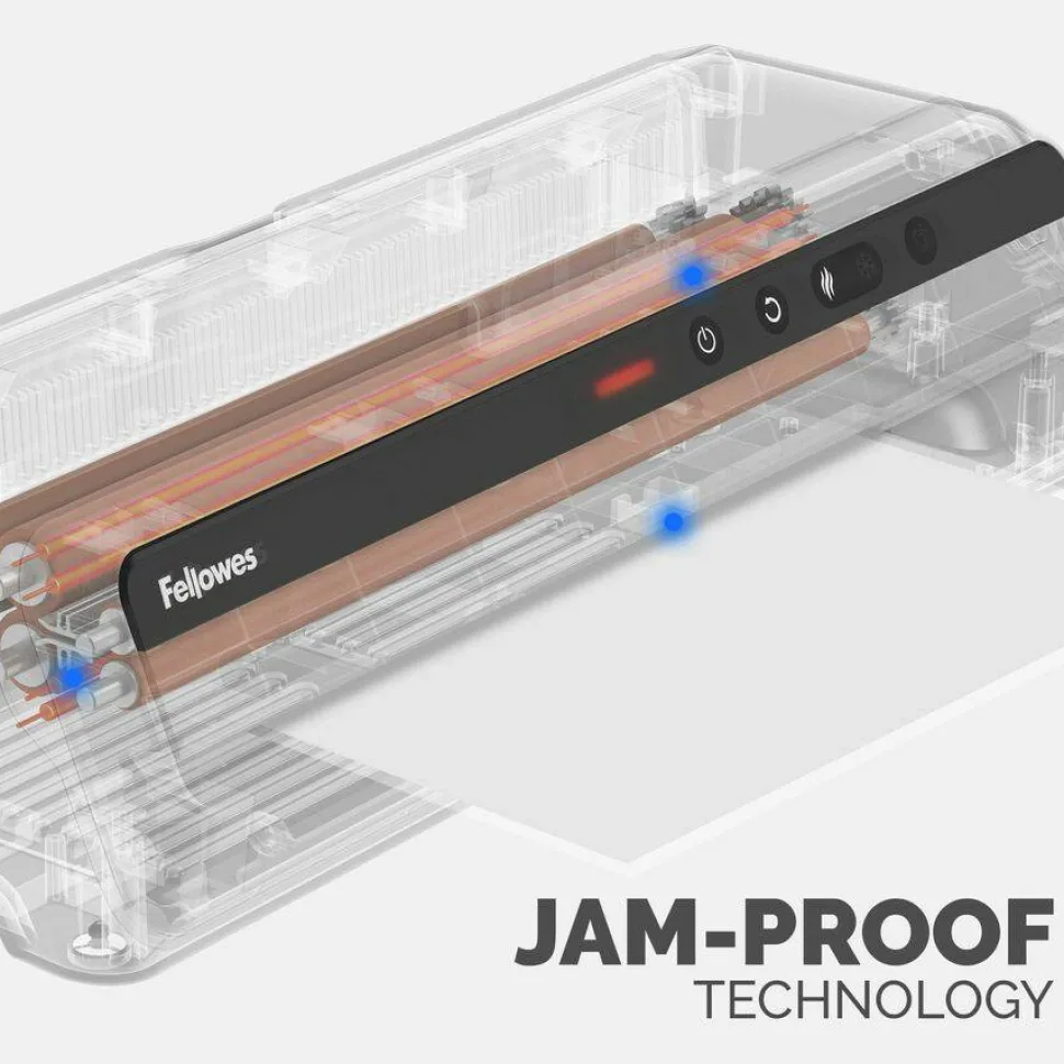 Fellowes Jupiter 125 Laminator, 6 Rollers, 12.5 Max Document Width, 10 mil Max Document Thickness