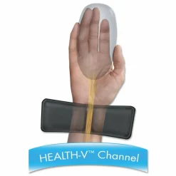 Fellowes Keyboard Palm Support with Microban Protection - 0.6" x 18.3" x 3.4" Dimension - Black - Memory Foam, Jersey Cover