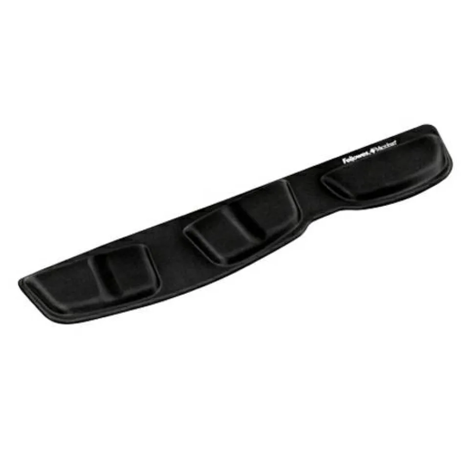 Fellowes Keyboard Palm Support with Microban Protection - 0.6" x 18.3" x 3.4" Dimension - Black - Memory Foam, Jersey Cover