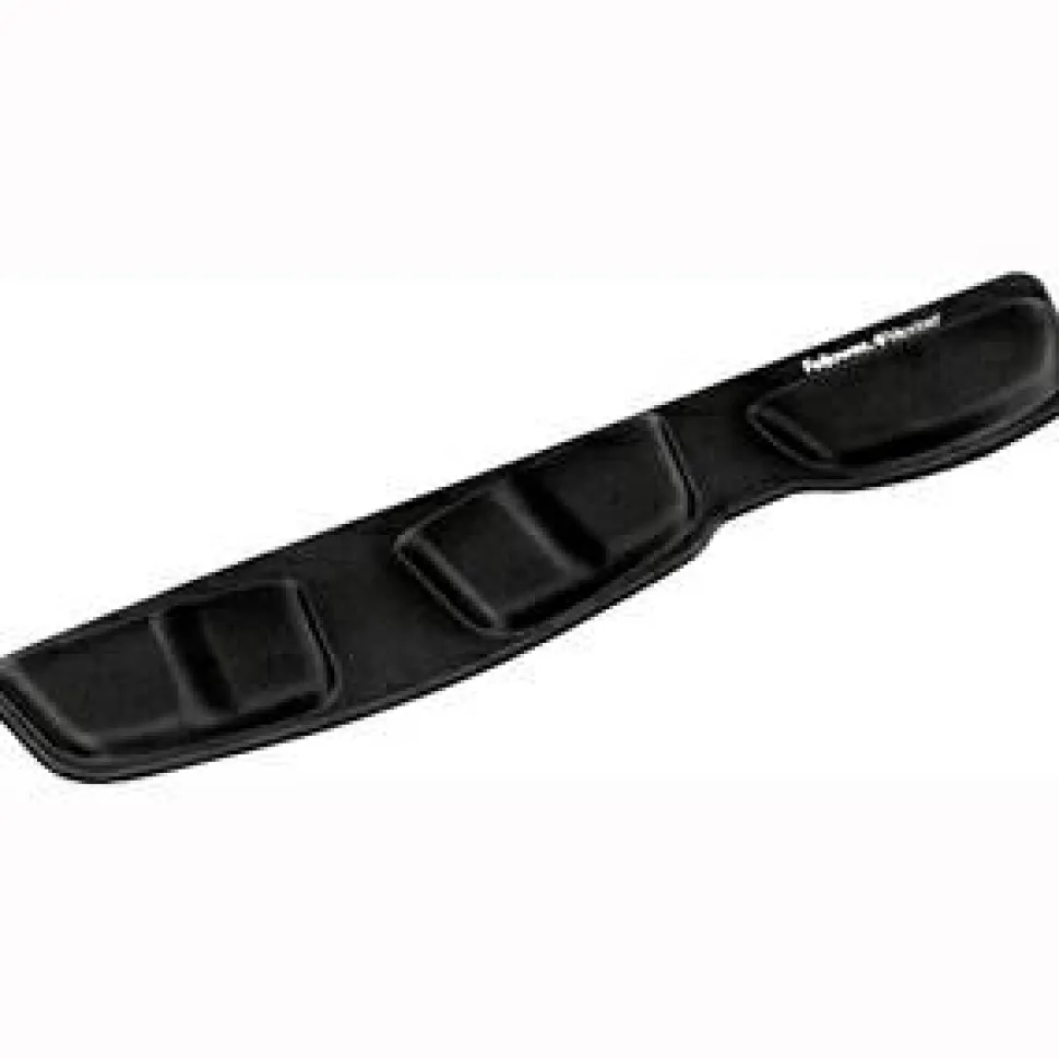 Fellowes Keyboard Palm Support with Microban Protection - 0.6" x 18.3" x 3.4" Dimension - Black - Memory Foam, Jersey Cover