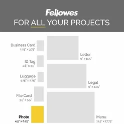 Fellowes Laminating Pouches, 5 mil, 4.5