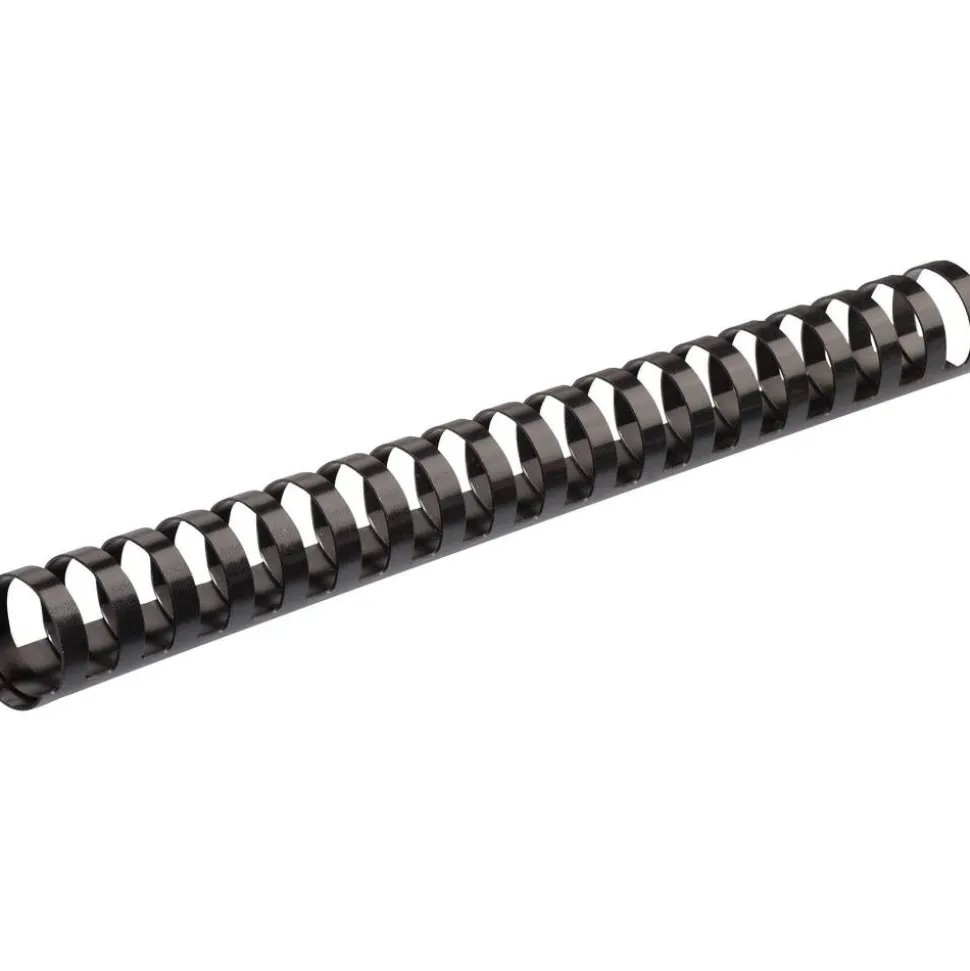 Fellowes Letter-Size Plastic Comb Bindings, 1", 200-Sheet Capacity, Black, Pack Of 10