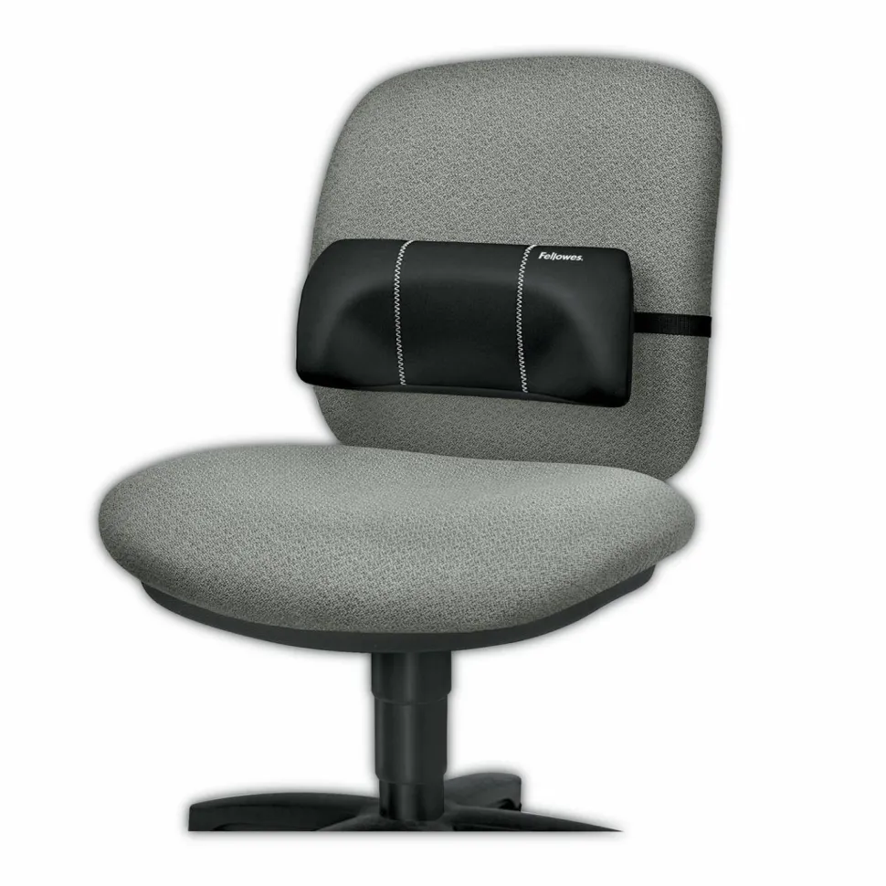 Fellowes Lumbar Back Support, 12 x 3.13 x 5.19, Black