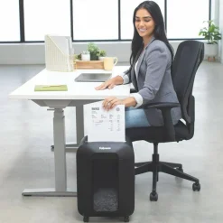 Fellowes LX85 Cross Cut 12-Sheet Home Office Paper Shredder with SafeSense, Black