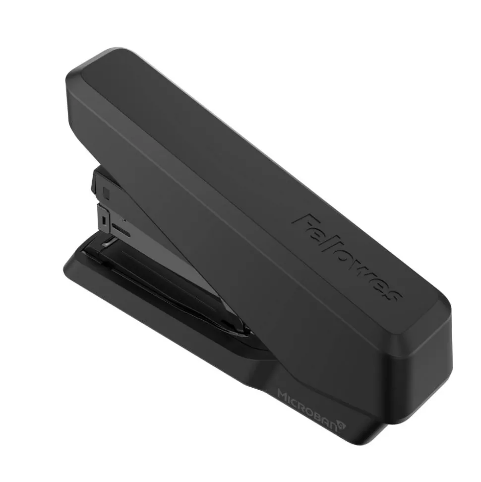 Fellowes LX870 EasyPress Stapler, 6-7/16", Black