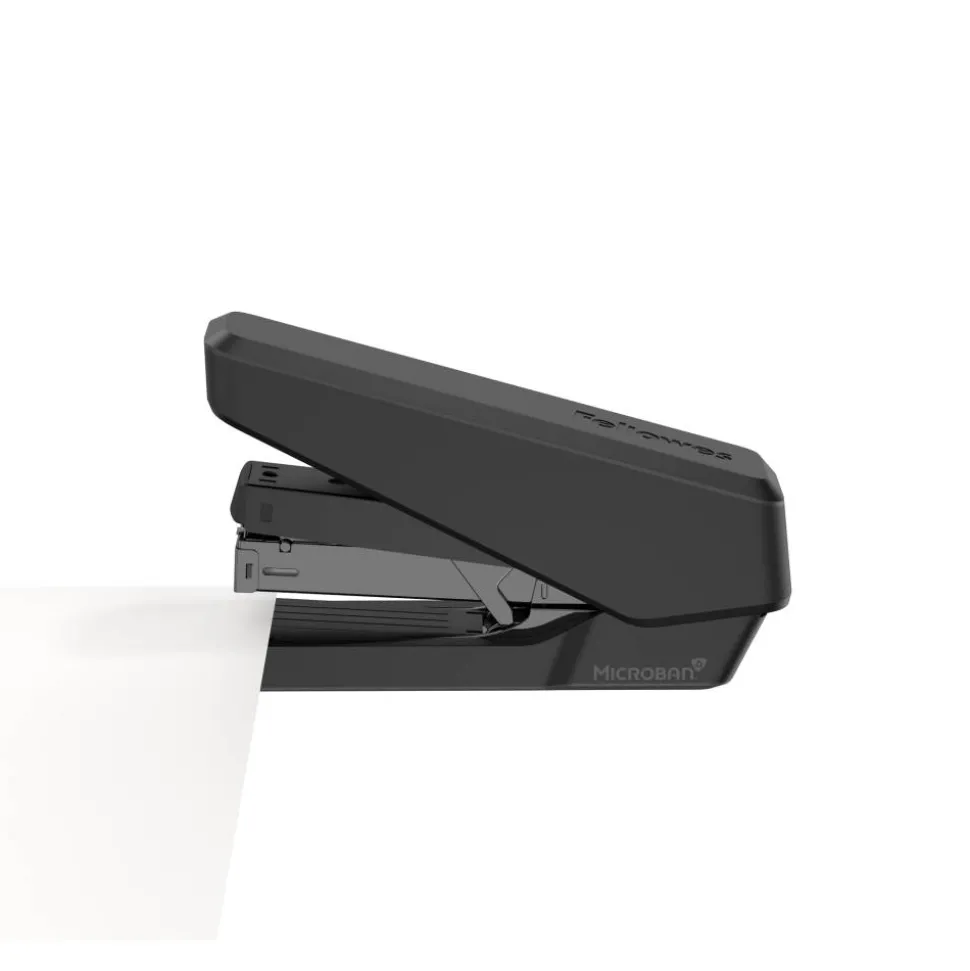 Fellowes LX870 EasyPress Stapler, 6-7/16", Black