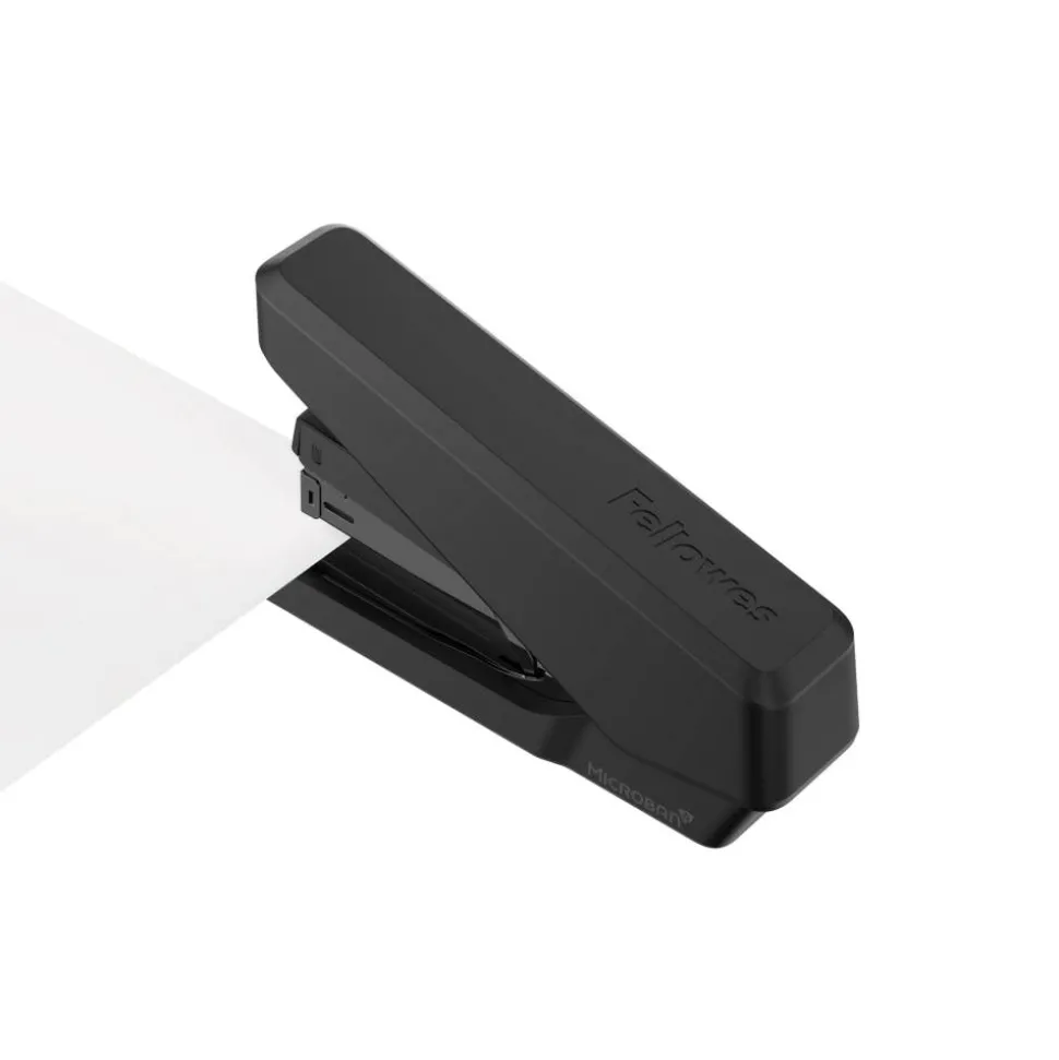 Fellowes LX870 EasyPress Stapler, 6-7/16", Black