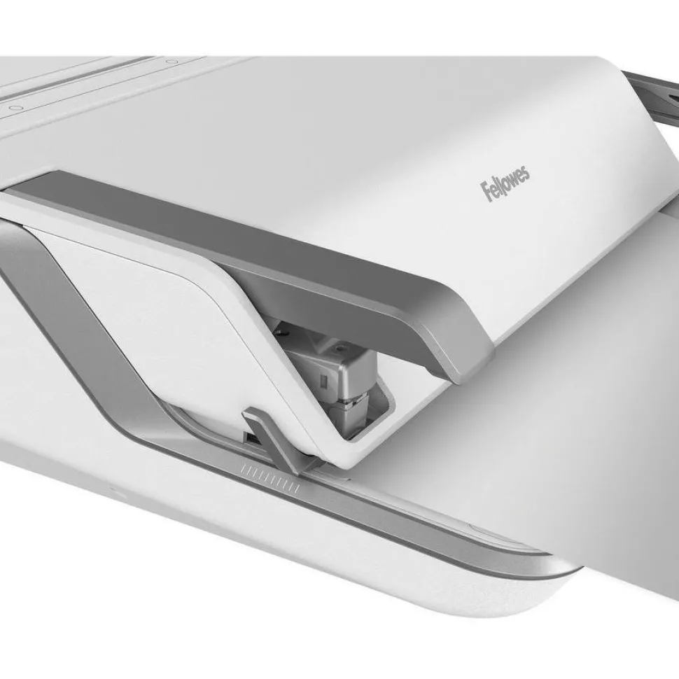 Fellowes Lyra 3-in-1 Manual Binding Center, 300-Sheet Capacity, 6.03"H x 16.63"W x 15.56"D, White/Gray, 5603001