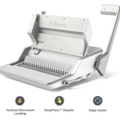 Fellowes Lyra 3-in-1 Manual Binding Center, 300-Sheet Capacity, 6.03
