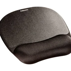 Fellowes Memory Foam Mouse Pad with Wrist Rest - Black (9176501)