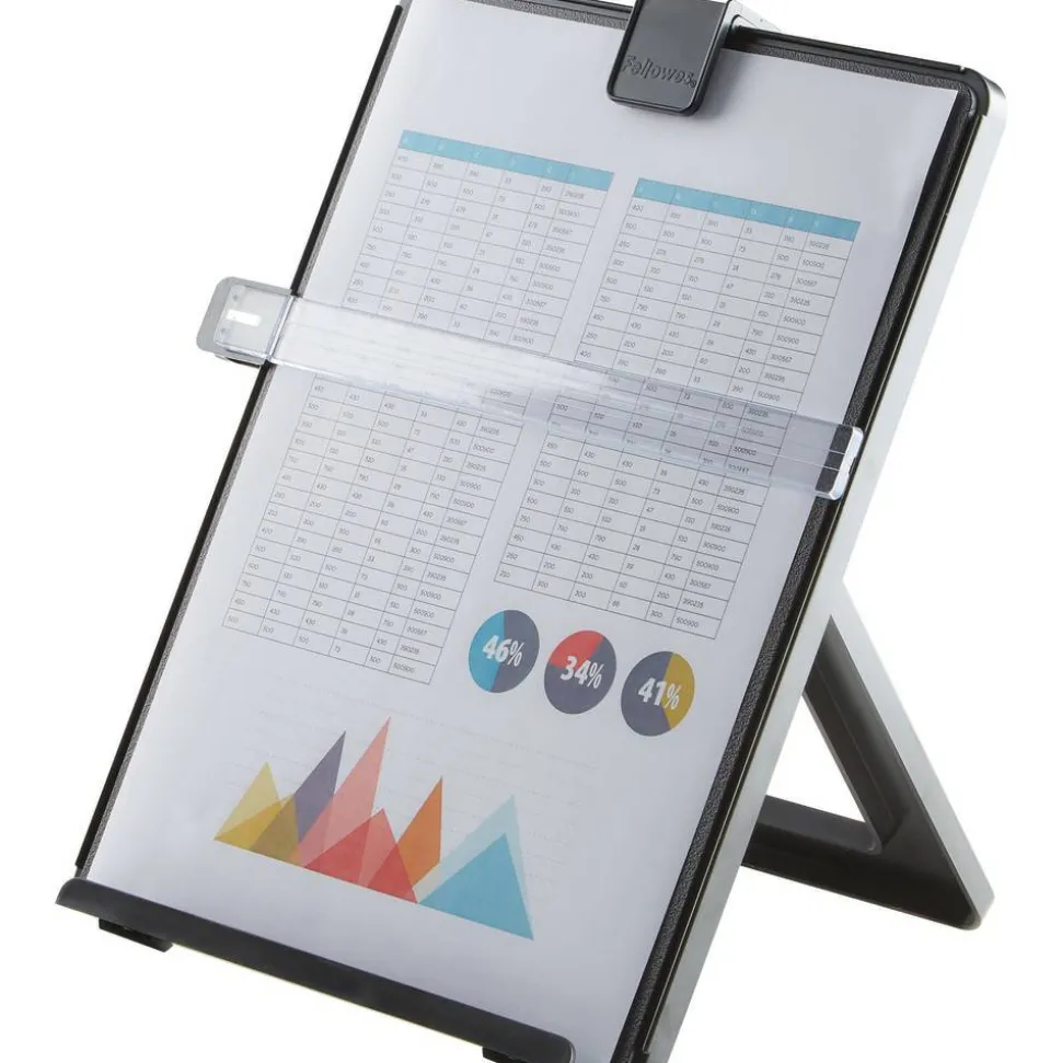 Fellowes Nonmagnetic Desktop Copyholder, Black