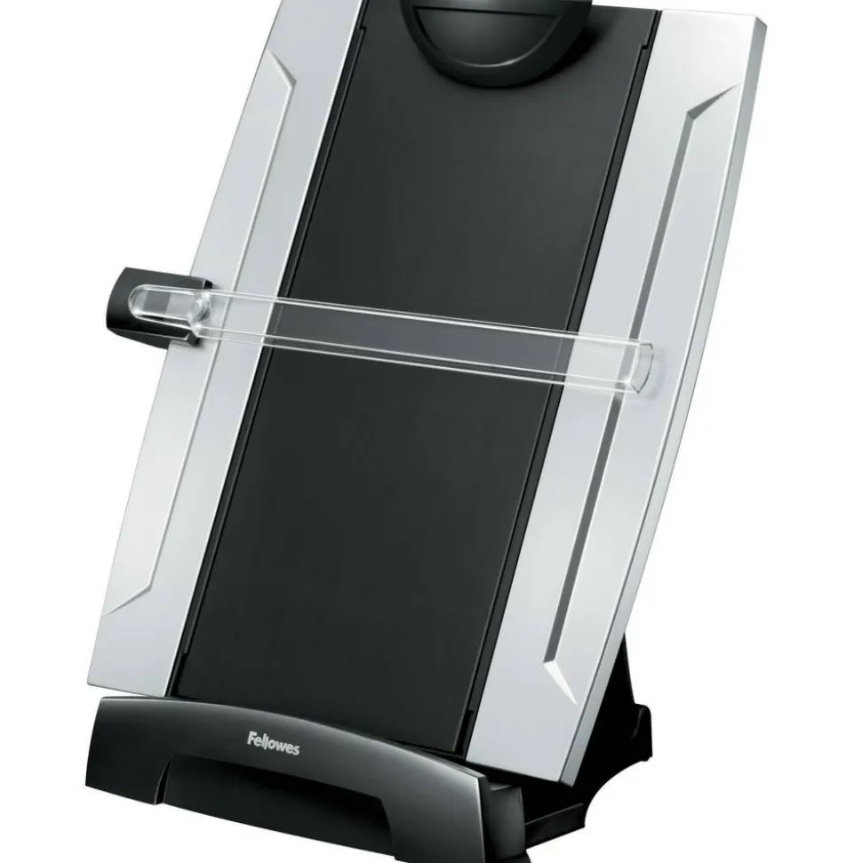 Fellowes Office Suites Desktop Copyholder With Memo Board, Black/Silver