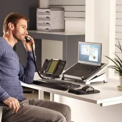 Fellowes Office Suites Notebook Computer Stand, Black/Silver