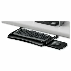 Fellowes Office Suites Underdesk Keyboard Tray, Black/Silver