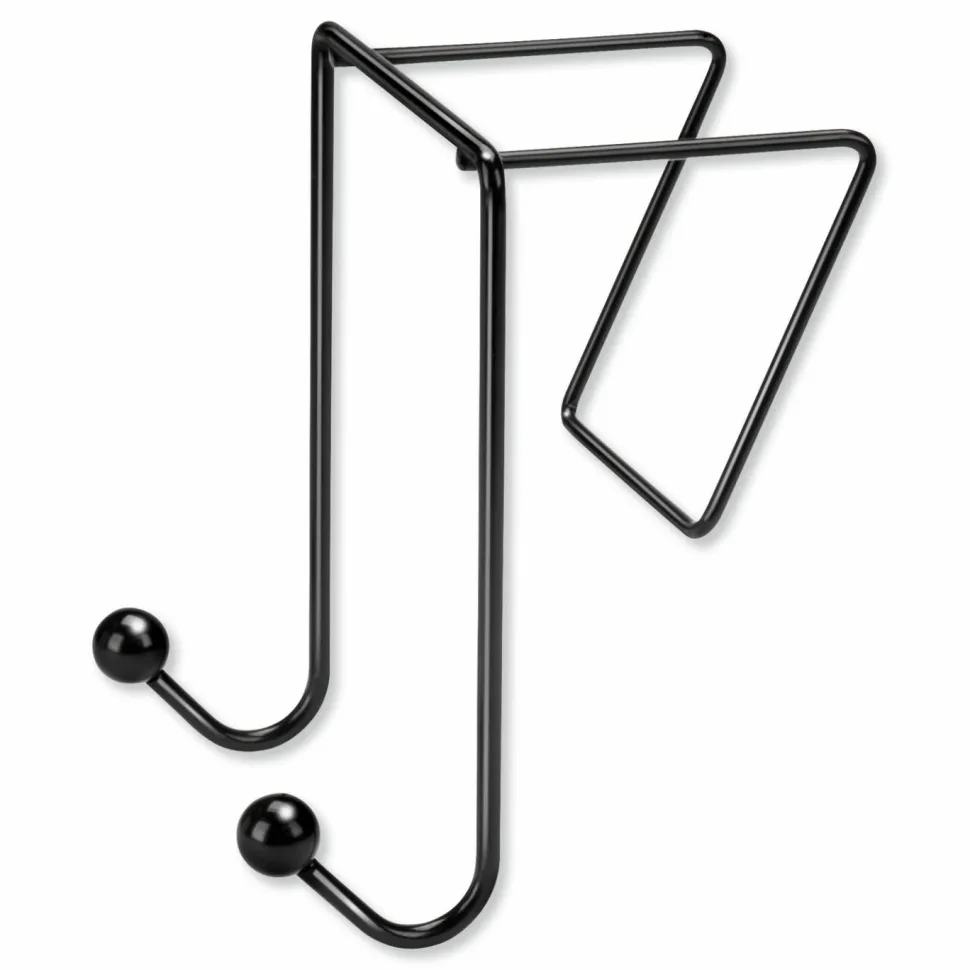 Fellowes Partition Additions Coat Hook, 6"H x 4"W x 5 1/8"D, Black